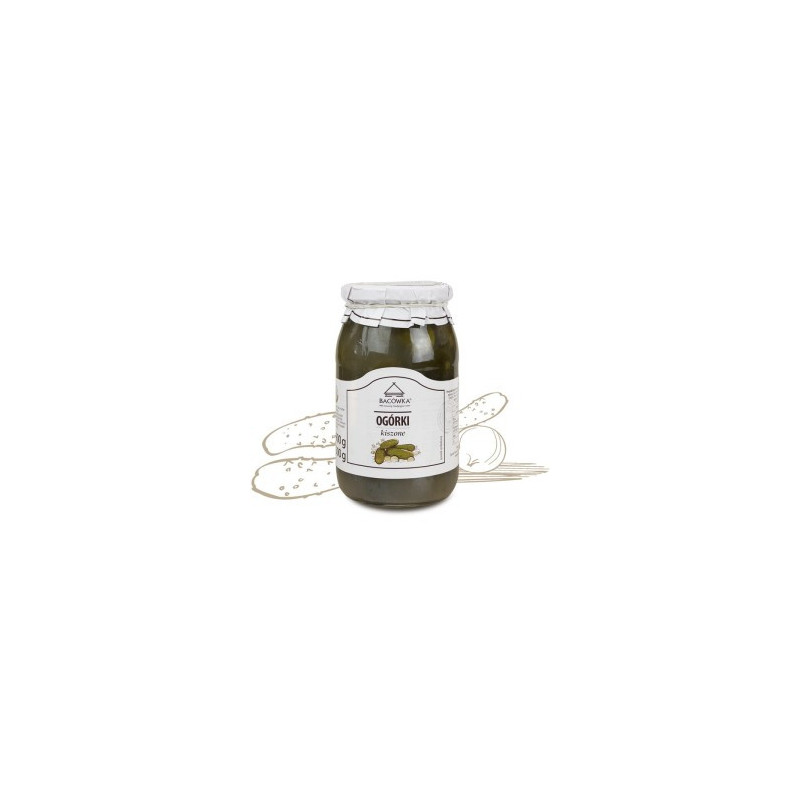 Cornichons au sel 900g Bacowka