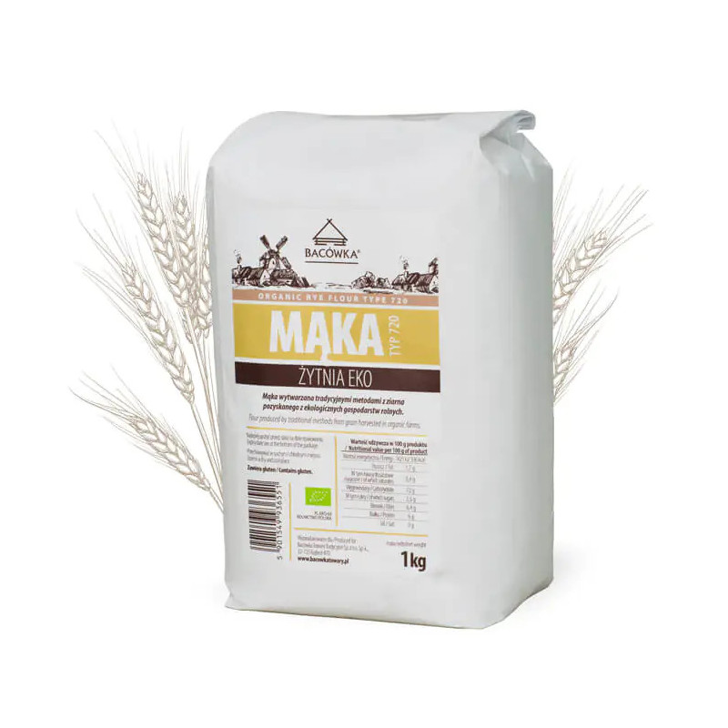 Farine de Seigle Bio 1kg Bacowka