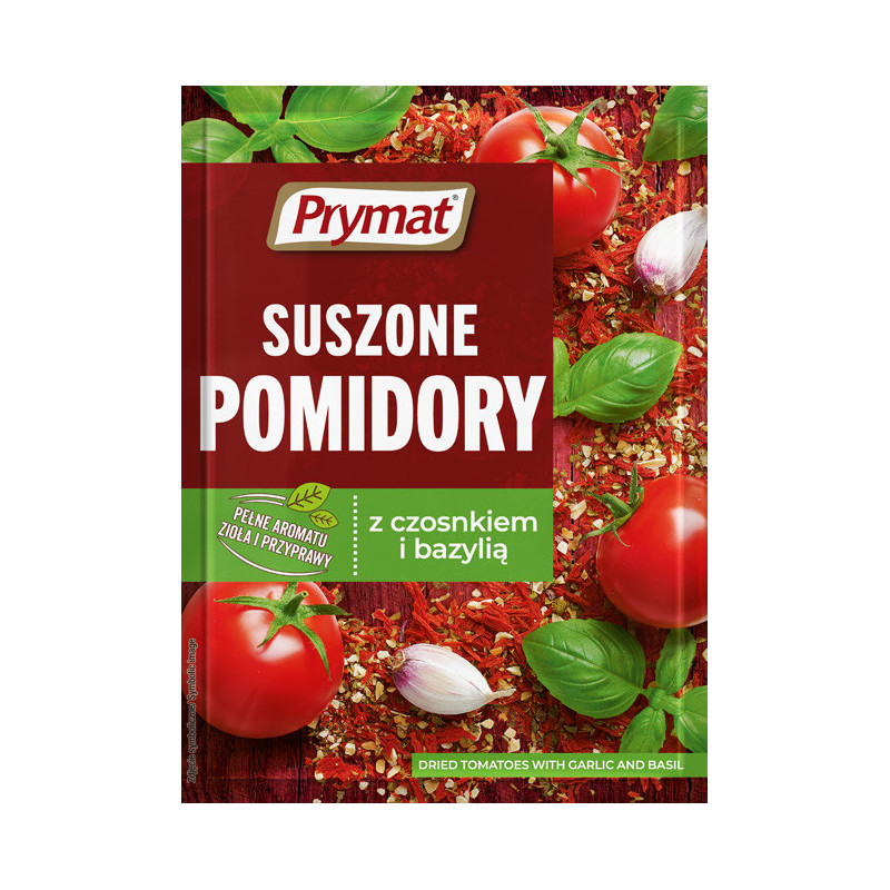 Tomates séchées à l'ail et au basilic 15g Prymat