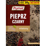 Poivre noir moulu 20g Prymat