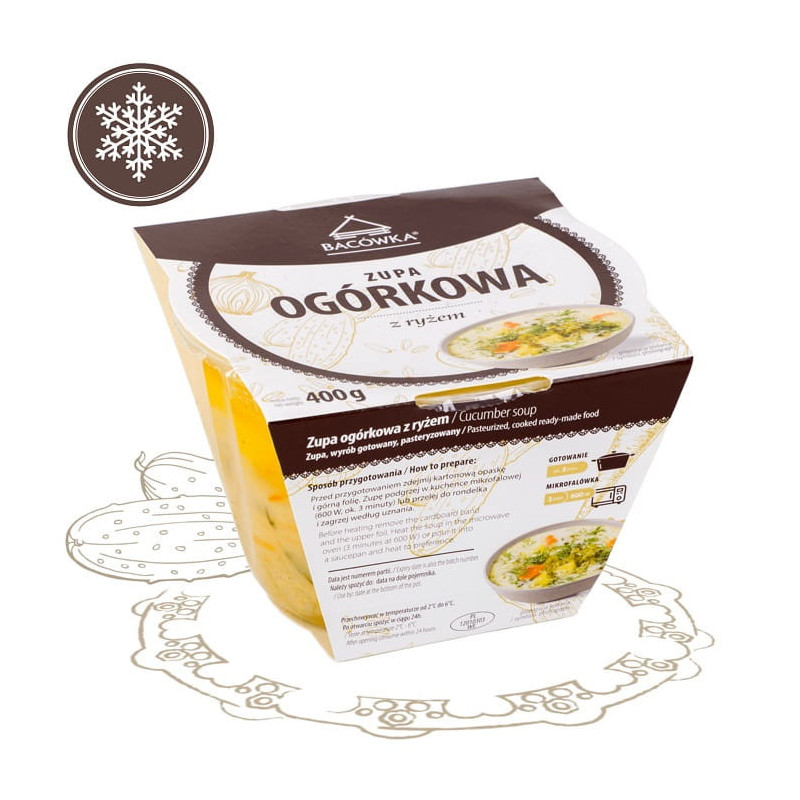 Ogorkowa (Soupe aux cornichons avec riz)  400 g