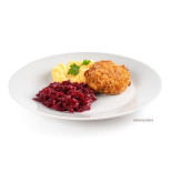Escalope de volaille avec pommes de terre et betteraves 400 g