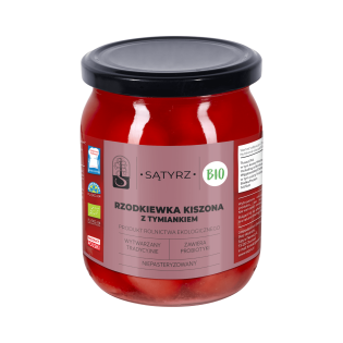 Radis lacto-fermentée au thym  Bio  (500 ml)