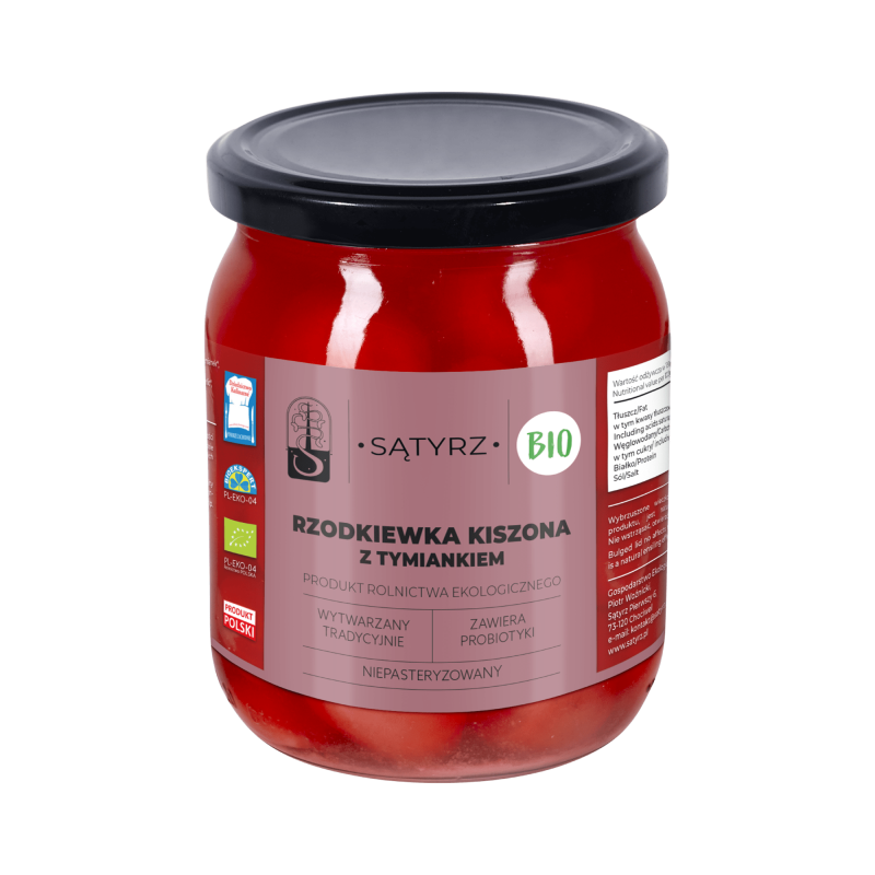 Radis lacto-fermentée au thym  Bio  (500 ml)